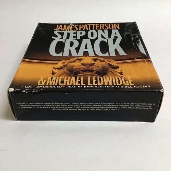 Audiobook James Patterson Michael Ledwidge Step On A Crack 2007 Unabridged Car - Picture 3 of 5